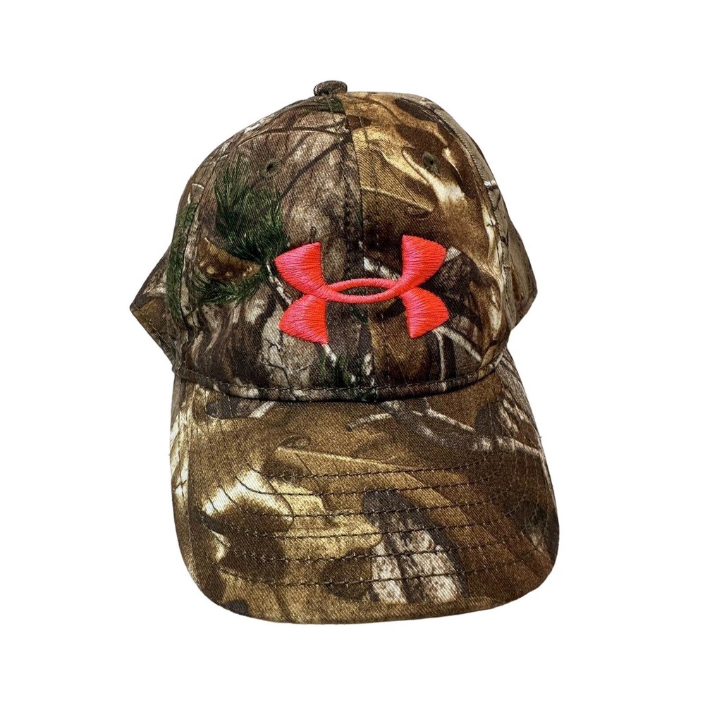Womens Under Armour Camo Cap Realtree Xtra Green Camouflage Pink Embroidery